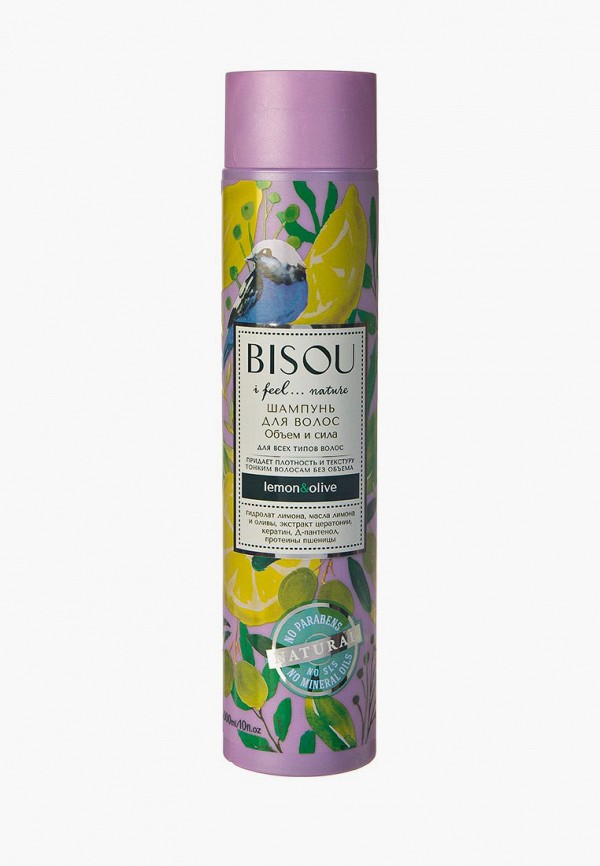 

Шампунь Bisou, Объем и сила ДЛЯ ВСЕХ ТИПОВ ВОЛОС, Прозрачный