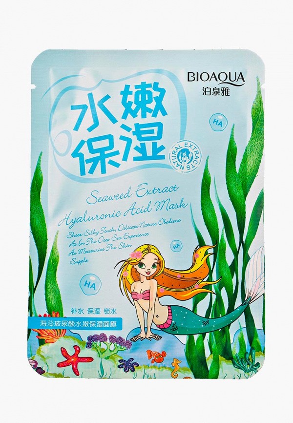 

Маска для лица Bioaqua, Прозрачный, Омолаживающая, с морскими водорослями. Natural Extract. 30 гр