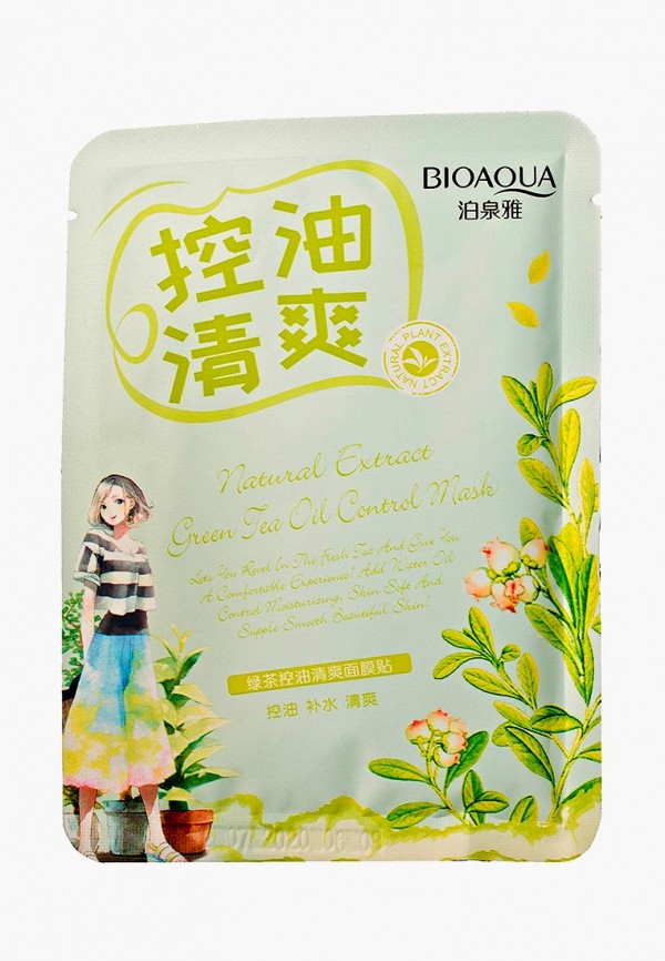 

Маска для лица Bioaqua, Прозрачный, Освежающая, с маслом чайного дерева. Natural Extract. 30 гр