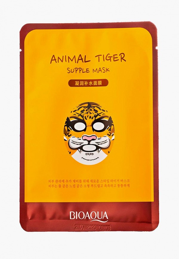 

Маска для лица Bioaqua, Прозрачный, Питательная. Animal Face Tiger. 30 гр