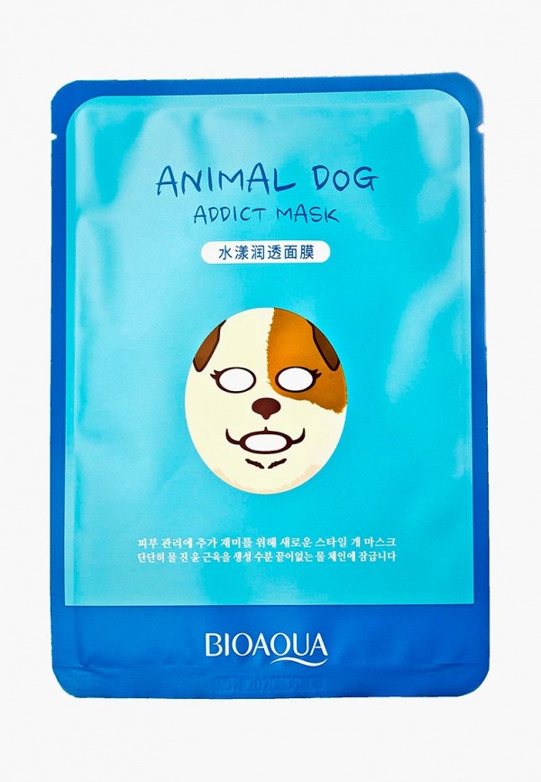 

Маска для лица Bioaqua, Прозрачный, Увлажняющая Animal Face Dog 30 гр