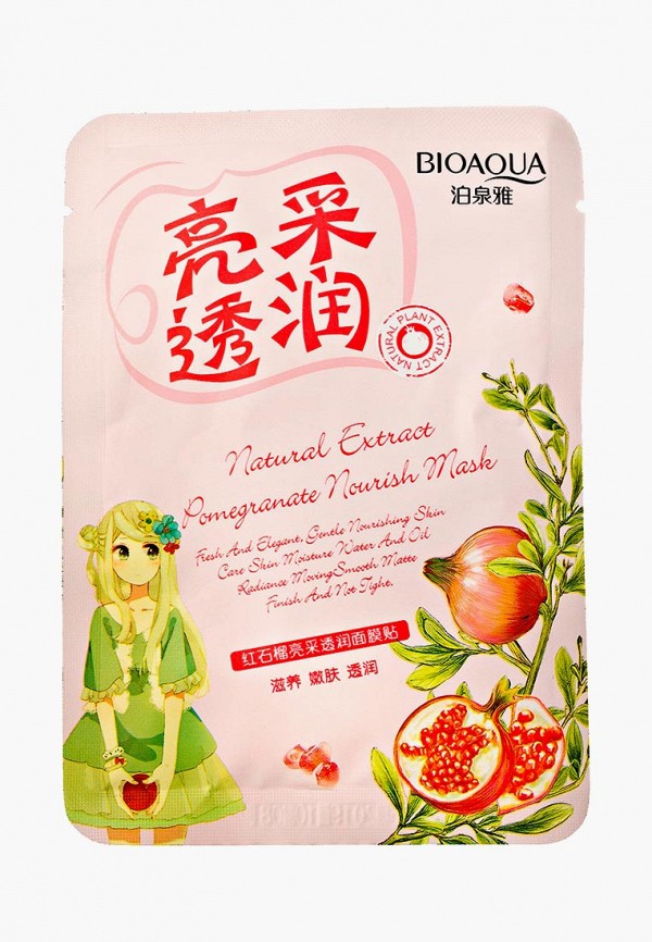 

Маска для лица Bioaqua, Прозрачный, Питательная с экстрактом граната Natural Extract 30 гр