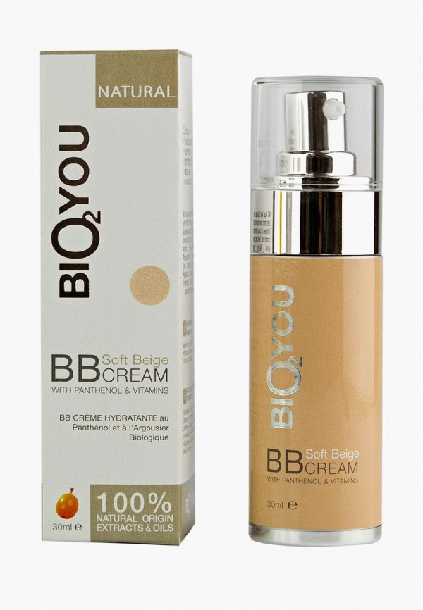 

BB-Крем Bio2you, Бежевый, с пантенолом и витаминами. Нежно-бежевый, 30 мл