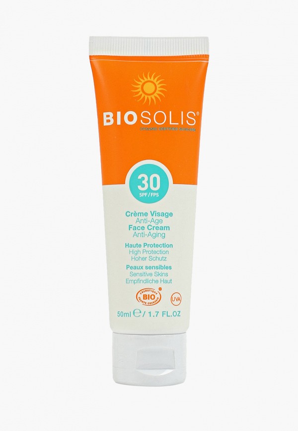 

Крем солнцезащитный Biosolis, Прозрачный, SPF30
