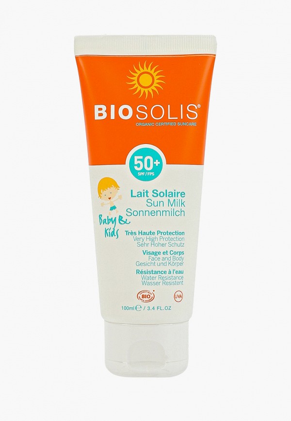 

Молочко для тела Biosolis, Белый, солнцезащитное SPF 50+, 100 мл