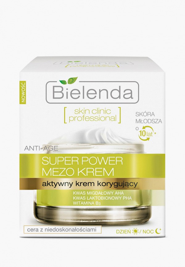 

Крем для лица Bielenda, Прозрачный, SKIN CLINIC PROFESSIONAL, корректирующий ANTI-AGE дневной/ночной (Миндальная и Лактобионовая кислота), 50 мл