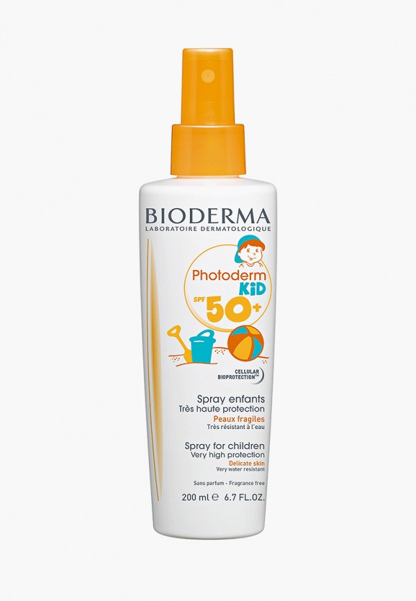 

Спрей солнцезащитный Bioderma, Белый, Фотодерм Кид, 200 мл