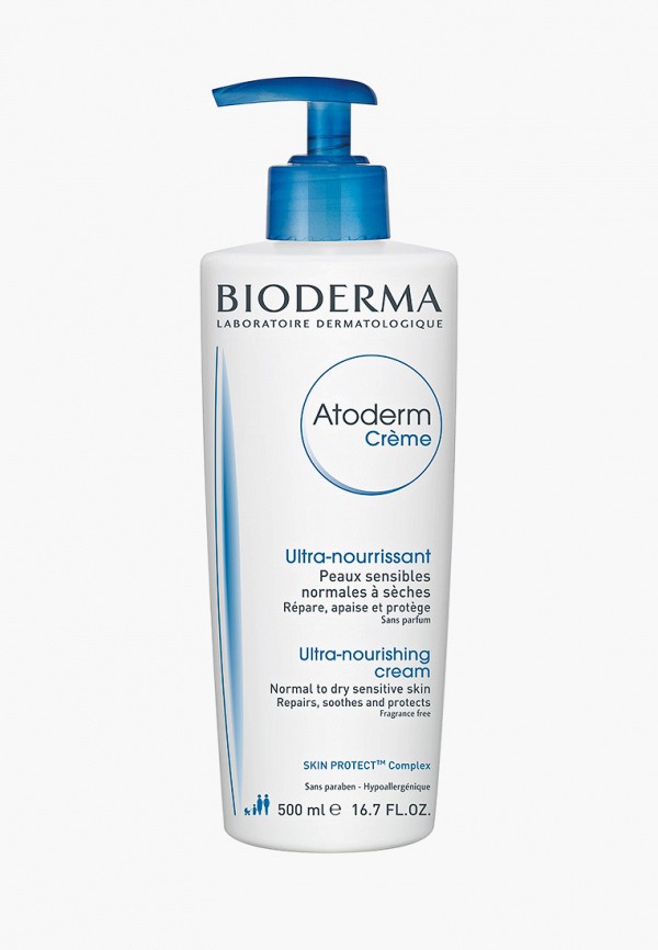 

Крем для тела Bioderma, Белый, Атодерм, 500 мл