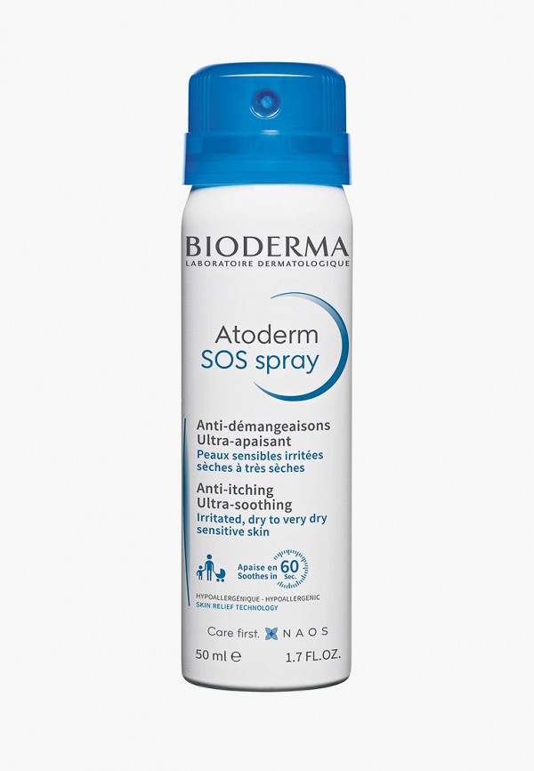 

Спрей для тела Bioderma, Белый, Атодерм SOS, 50 мл