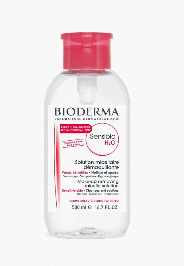 

Мицеллярная вода Bioderma, Прозрачный, Сенсибио Н2О, 500 мл