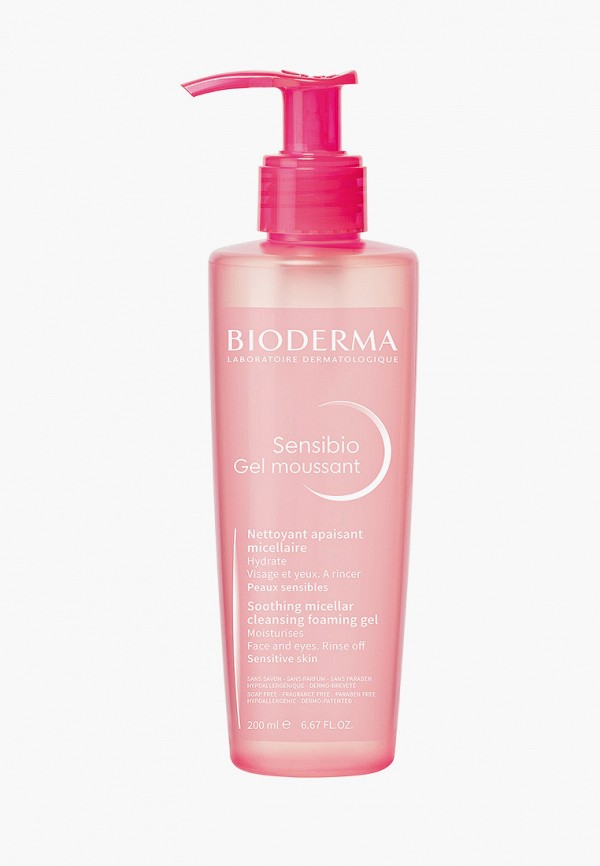 

Гель для умывания Bioderma, Прозрачный, Сенсибио, 200 мл