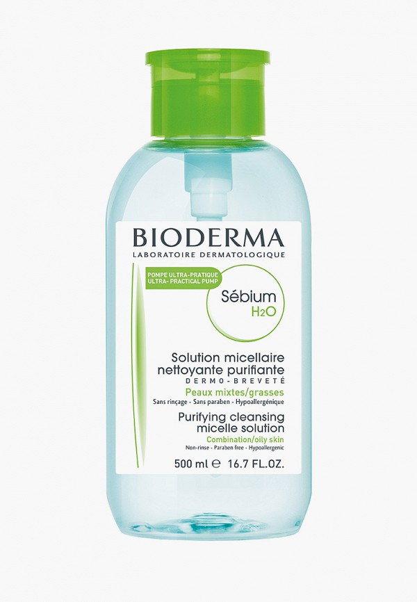 

Мицеллярная вода Bioderma, Прозрачный, Себиум Н2О, 500 мл