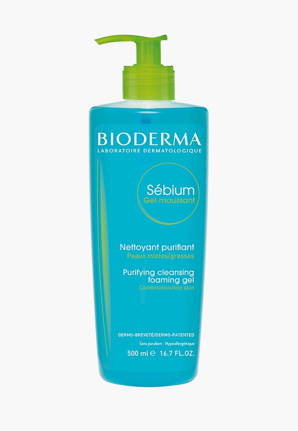 

Гель для умывания Bioderma, Прозрачный, Себиум, 500 мл