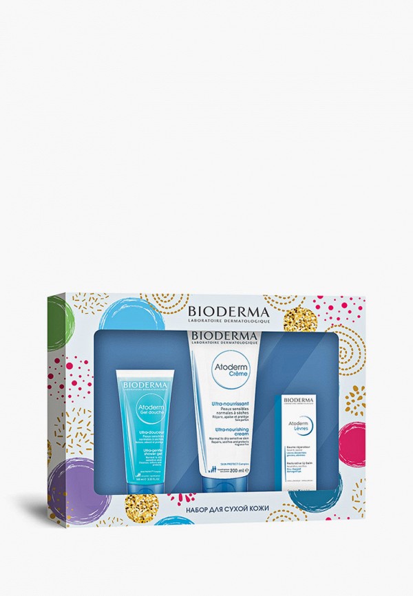 

Набор для ухода за телом Bioderma, Прозрачный, Атодерм: Крем 200 + Гель 100 + Бальзам д/губ шт.