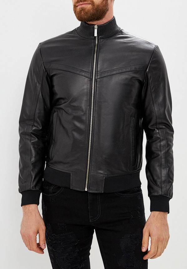 

Куртка кожаная Bikkembergs, Черный