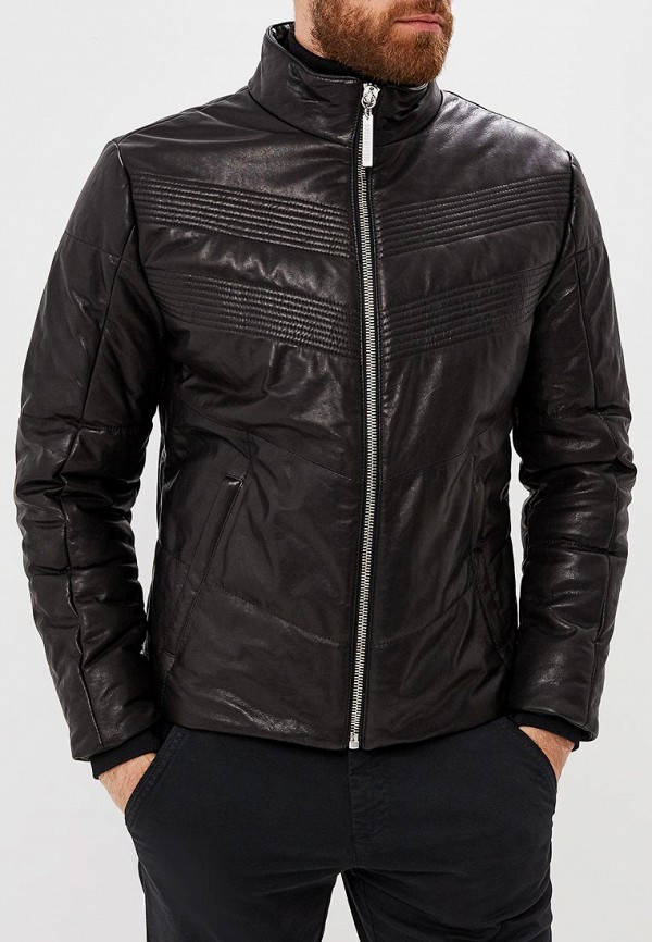

Куртка кожаная Bikkembergs, Черный