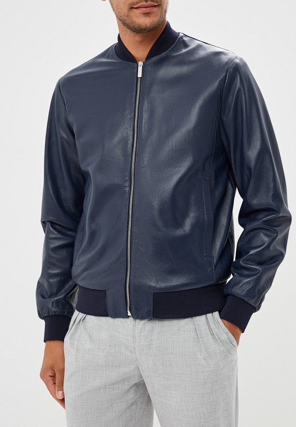 

Куртка кожаная Bikkembergs, Bikkembergs BI535EMEKQM7, Синий