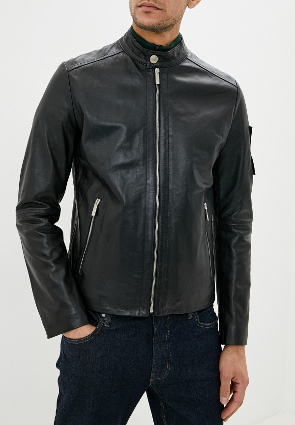 

Куртка кожаная Bikkembergs, Черный