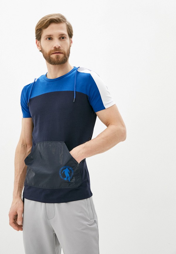 

Футболка Bikkembergs, Синий, со съемным капюшоном