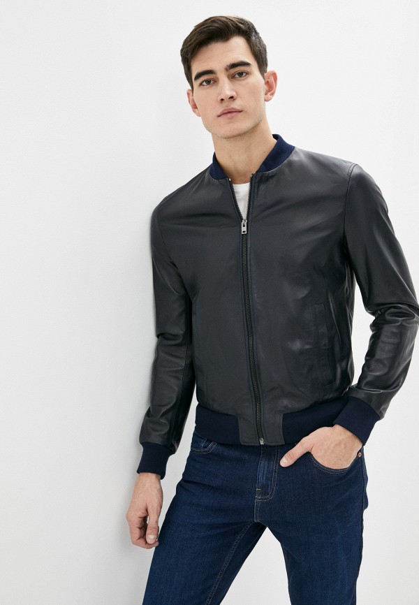 

Куртка кожаная Blouson, Синий