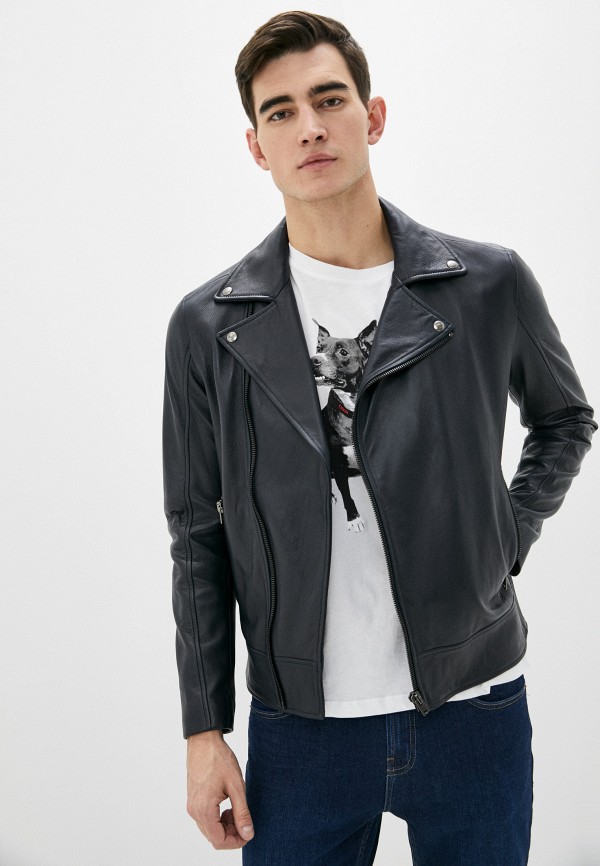 

Куртка кожаная Blouson, Синий