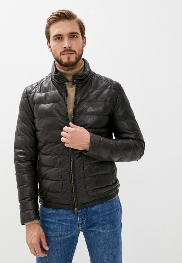 

Куртка кожаная Blouson, Коричневый, FUNGO