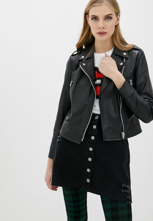 

Куртка кожаная Blouson, Черный, Blouson BL033EWHSKA1