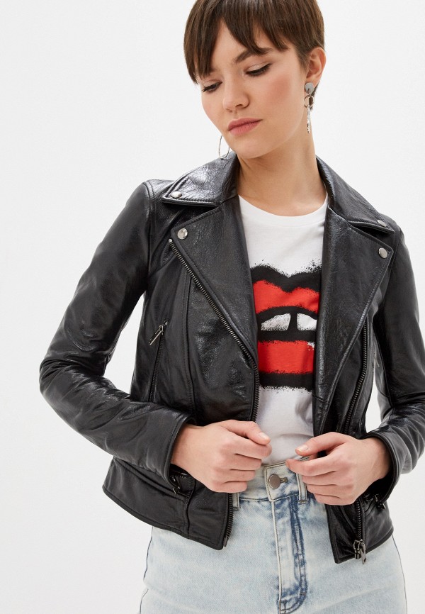 

Куртка кожаная Blouson, Черный