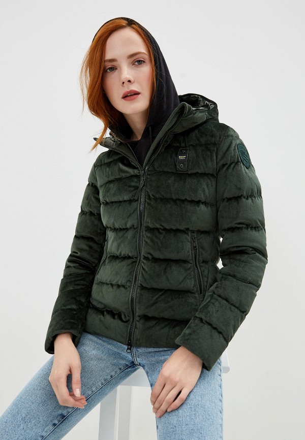 

Пуховик Blauer, Зеленый, Velvet