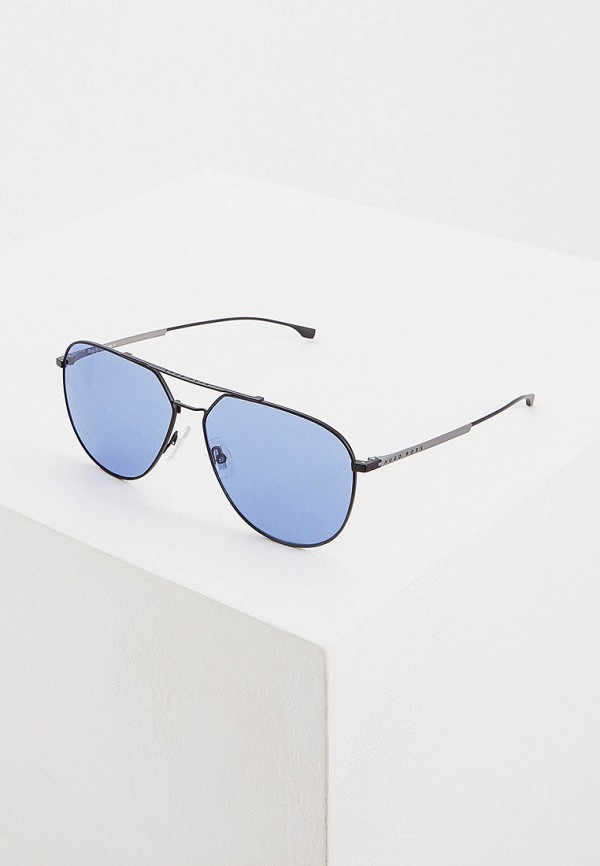 

Очки солнцезащитные Boss, Черный, BOSS 0994/F/S 003 BLUE AVIO
