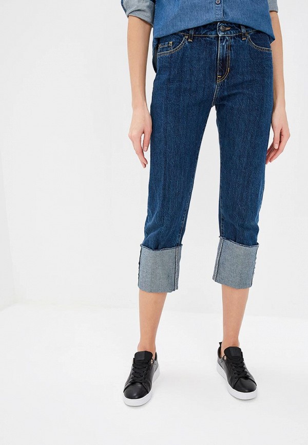 

Джинсы Boss, J70 Boyfriend mid rise, Синий