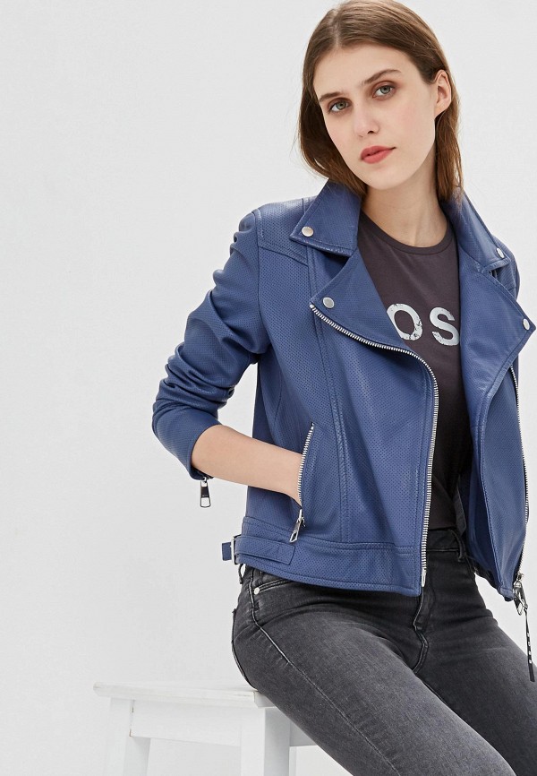 

Куртка кожаная Boss Hugo Boss, Синий