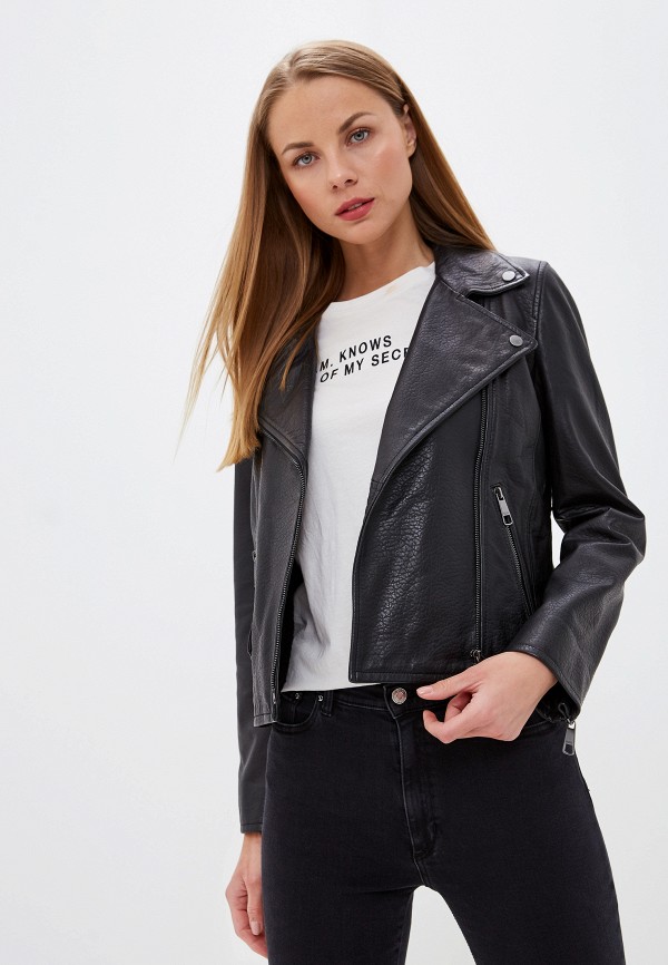 

Куртка кожаная Boss Hugo Boss, Черный