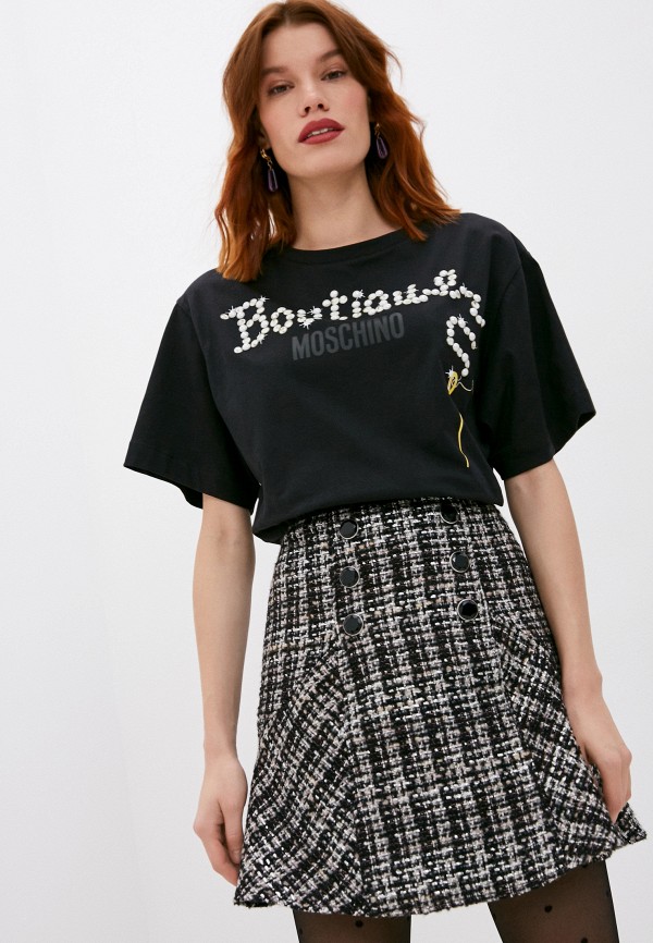 

Футболка Boutique Moschino, Черный, Boutique Moschino BO036EWKPNO2