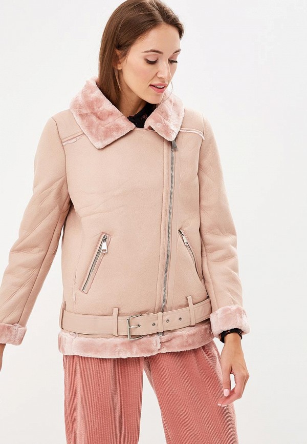 

Дубленка B.Style, B.Style BS002EWCNGF5, Розовый