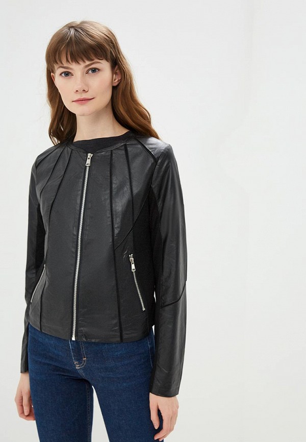

Куртка кожаная B.Style, B.Style BS002EWEWEQ9, Черный