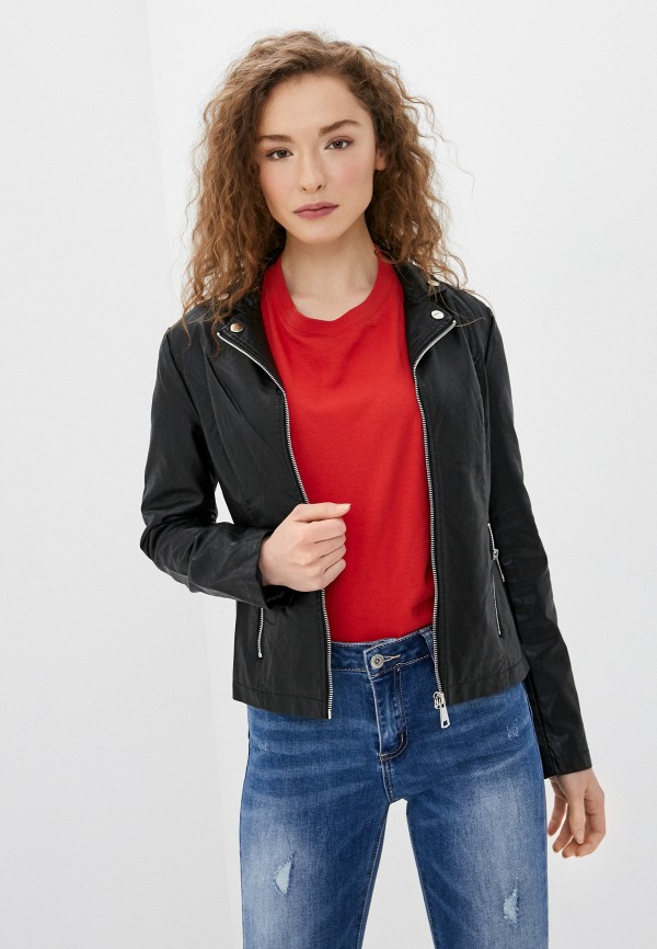 

Куртка кожаная B.Style, Черный, B.Style BS002EWJBOM5
