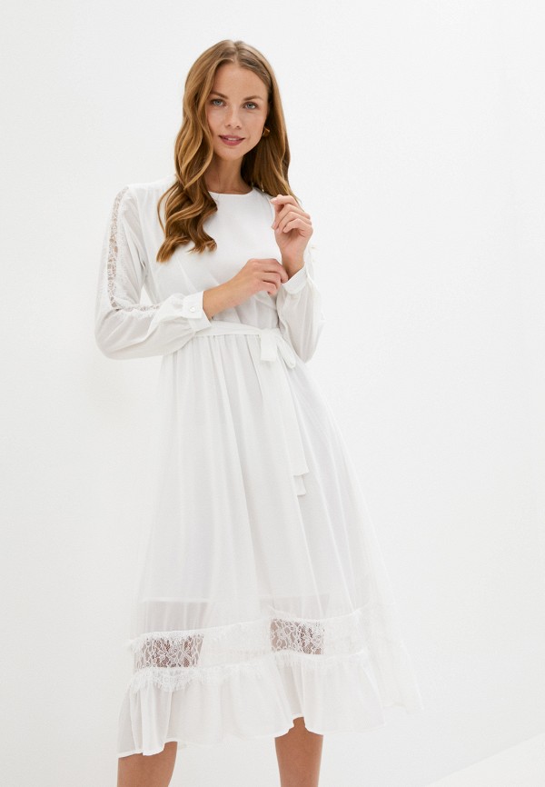

Платье B.Style, Белый, B.Style BS002EWJRVF3