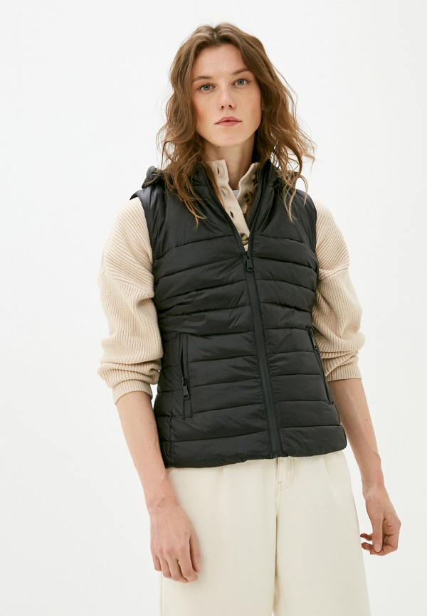 

Жилет утепленный B.Style, Черный, B.Style BS002EWLBYP8
