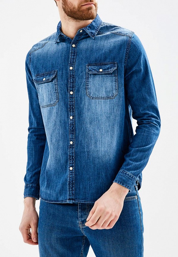 

Рубашка джинсовая Burton Menswear London, Синий
