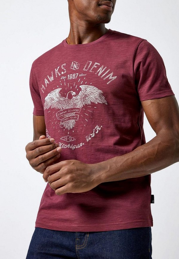 

Футболка Burton Menswear London; Burton Menswear London BU014EMESUU4, Бордовый