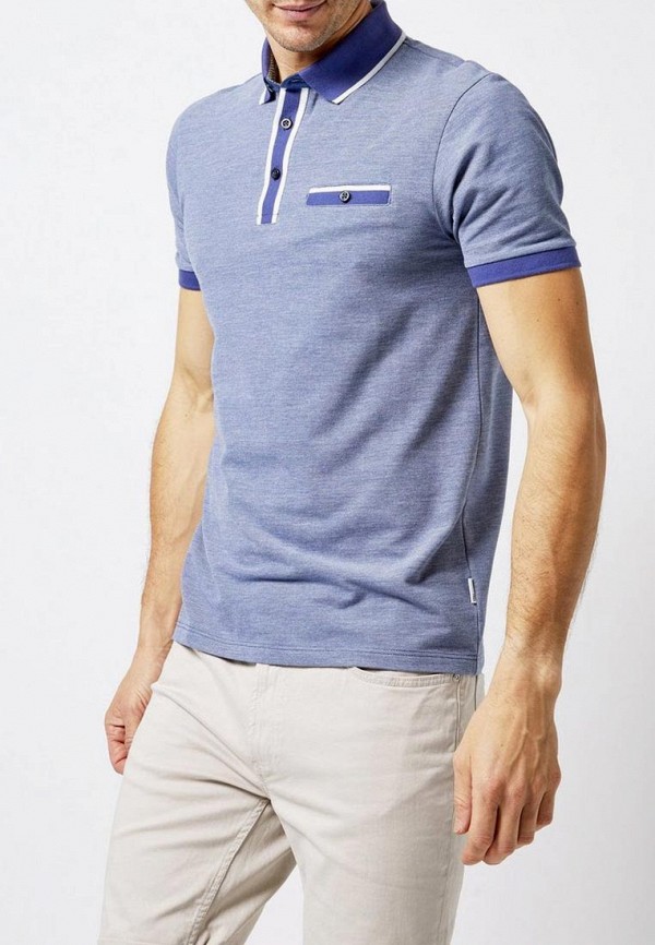 

Поло Burton Menswear London, Burton Menswear London BU014EMESUV3, Голубой