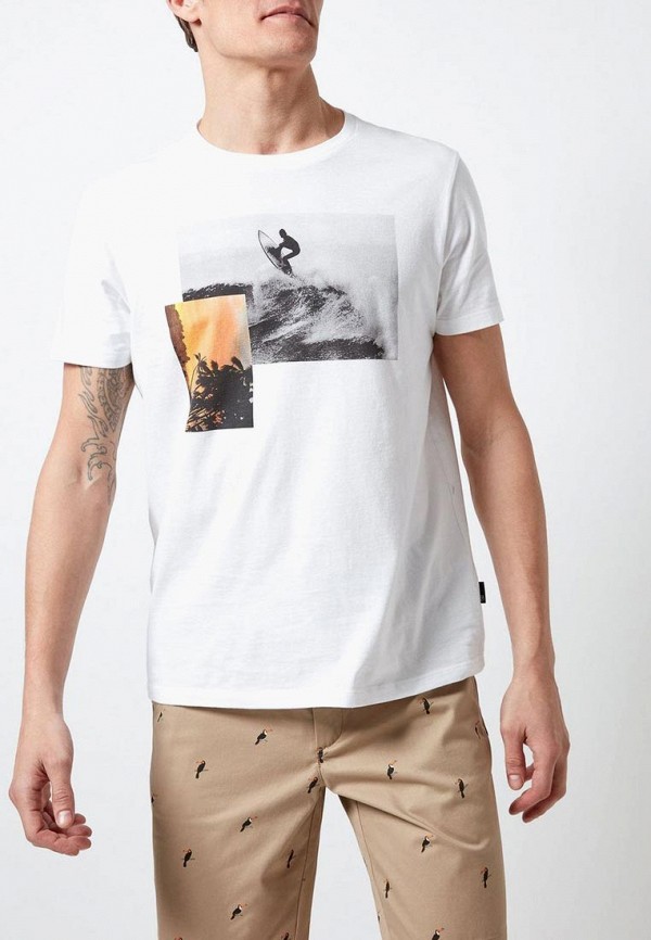 

Футболка Burton Menswear London, Burton Menswear London BU014EMESVK9, Белый