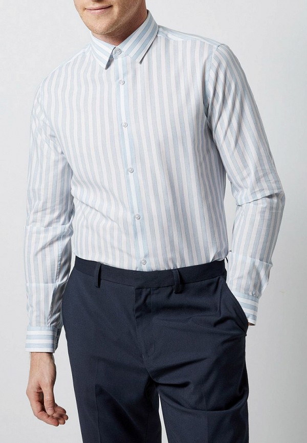 

Рубашка Burton Menswear London, Голубой, Burton Menswear London BU014EMGAIG6
