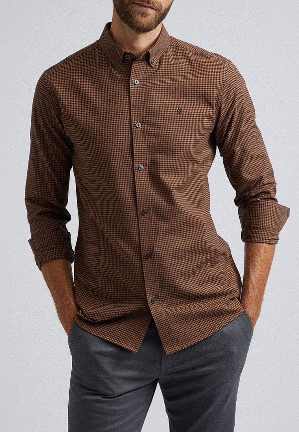 

Рубашка Burton Menswear London, Burton Menswear London BU014EMGFZF2, Коричневый