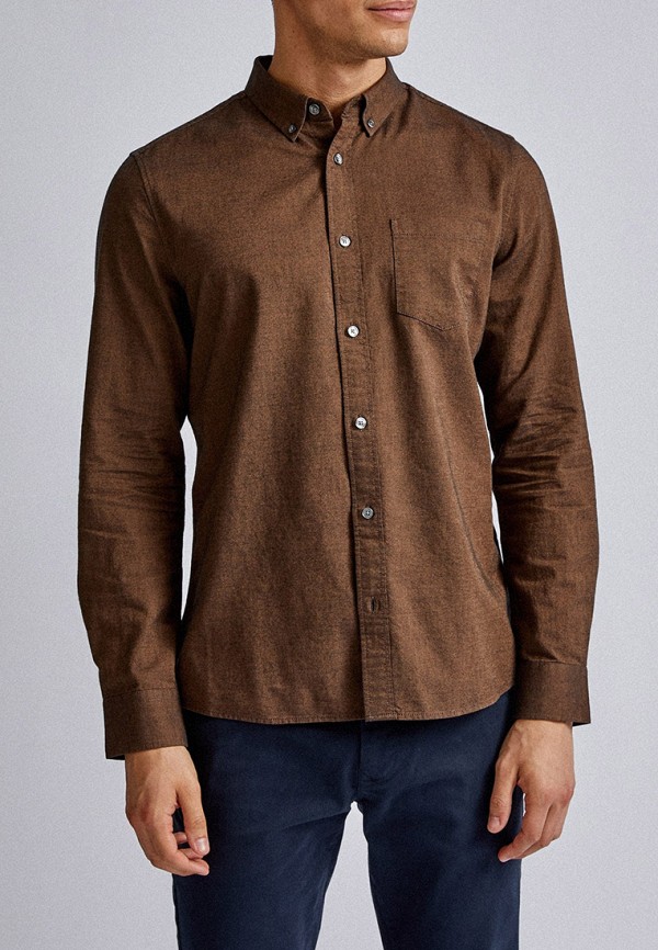 

Рубашка Burton Menswear London, Коричневый, Burton Menswear London BU014EMGKDY0