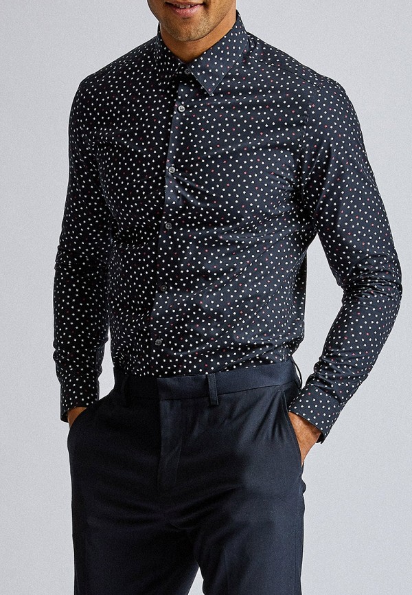

Рубашка Burton Menswear London, Синий, Burton Menswear London BU014EMHBMW1