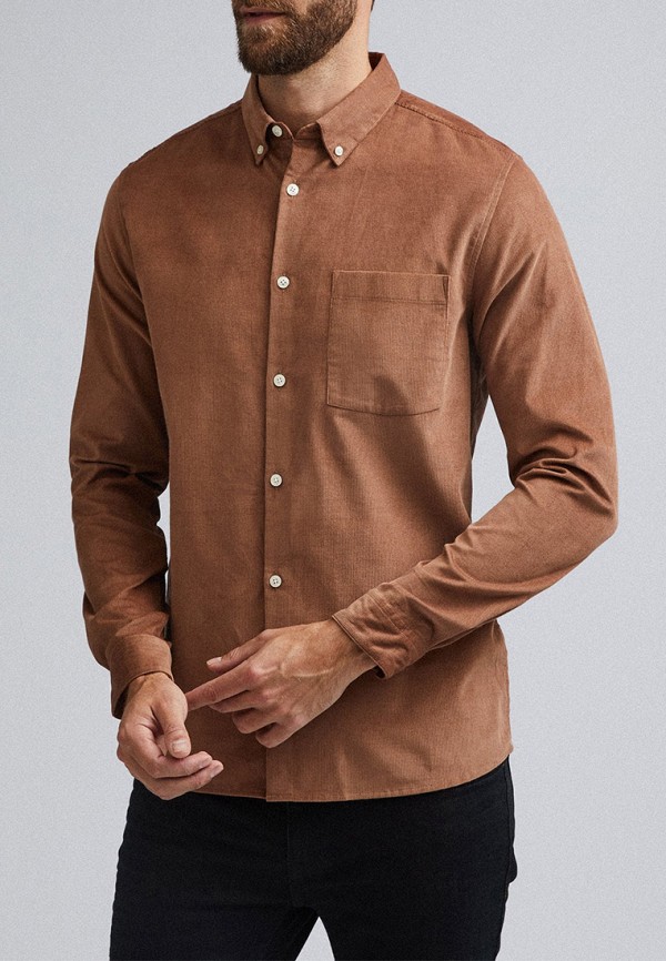 

Рубашка Burton Menswear London, Коричневый, Burton Menswear London BU014EMHBMX4