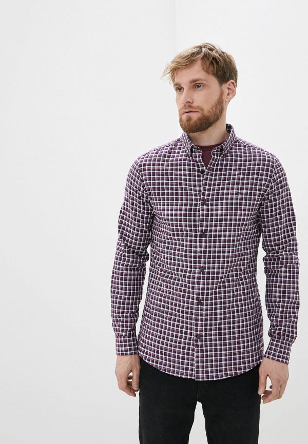 

Рубашка Burton Menswear London, Бордовый, Burton Menswear London BU014EMHRCP7