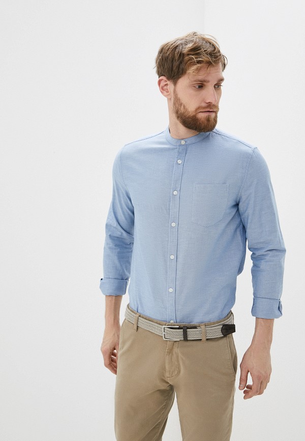 

Рубашка Burton Menswear London, Голубой, Burton Menswear London BU014EMHRCQ1